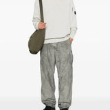 Grey pants, full body view