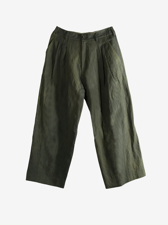 Green pants, front view