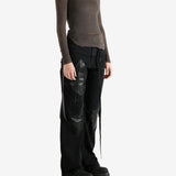 Brown tops, full body view