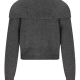 Grey tops, back view