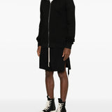 Black hoodie, full body view