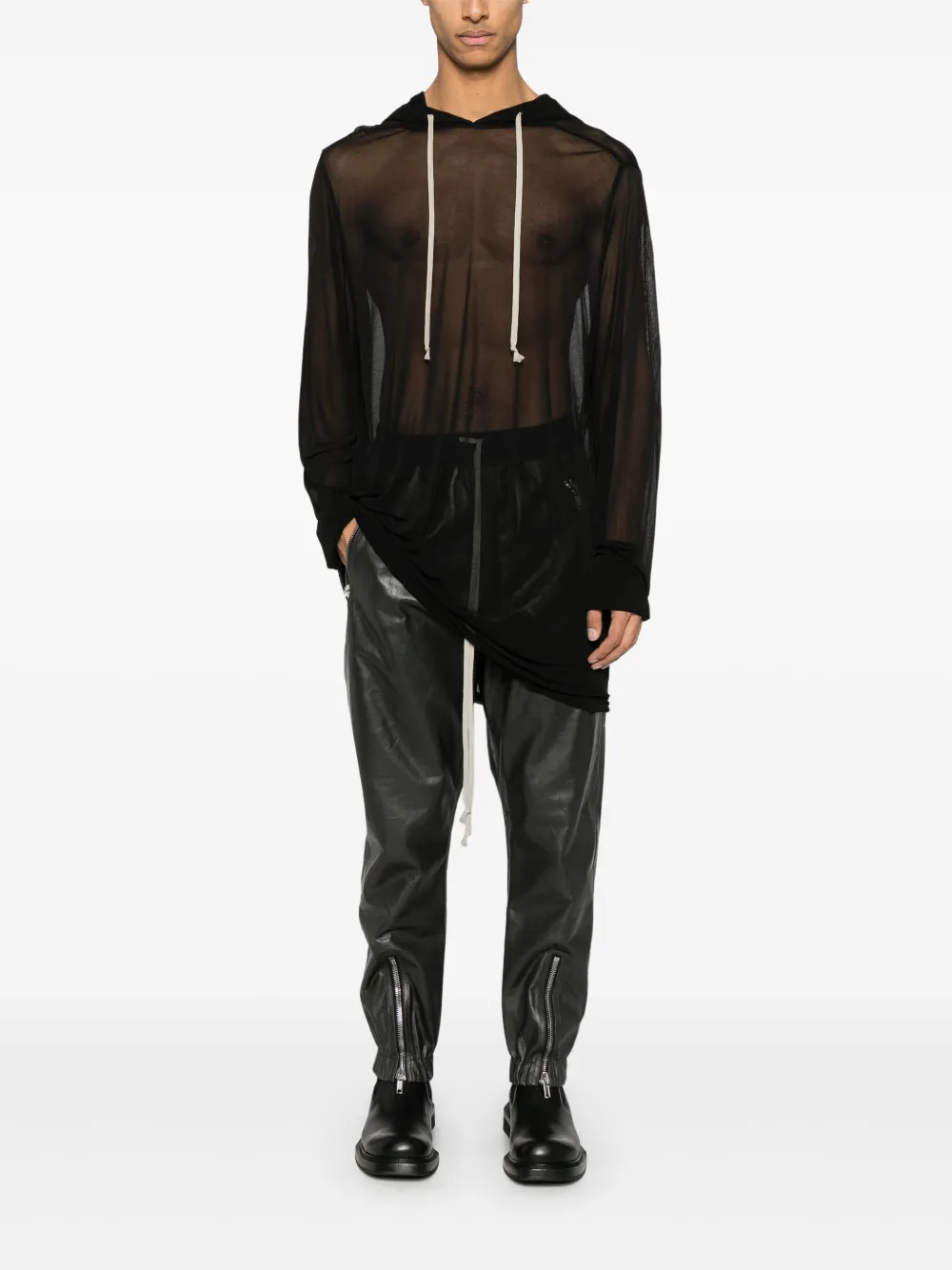 RICK OWENS - Men Viscose Hoodie