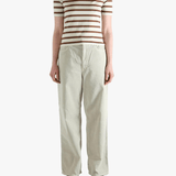 Brown t-shirt, full body view