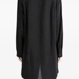 Black shirt, full body view