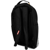 SPRAYGROUND - Shark Central White Stencil Shark Black Nylon Backpack