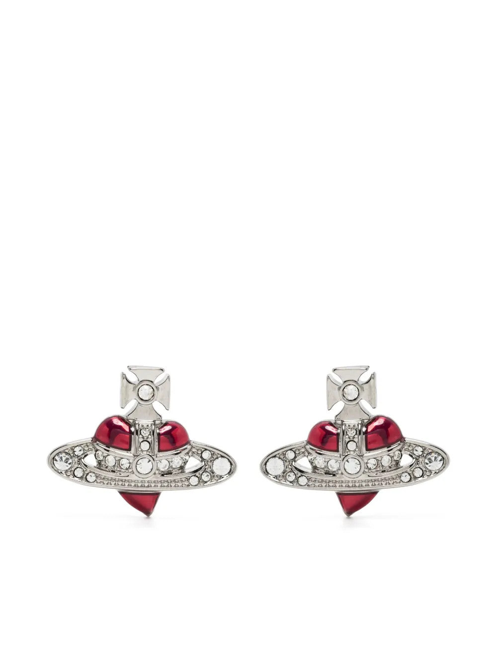 Red accessories, front view