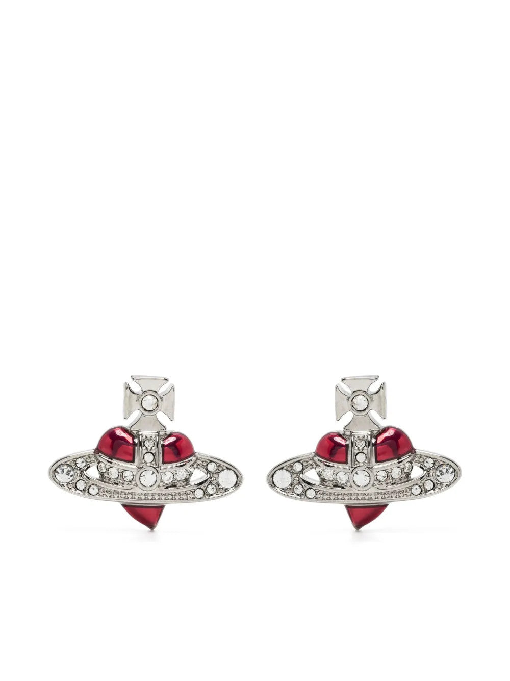 Red accessories, front view