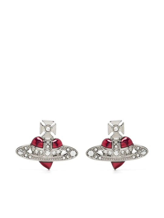 Red accessories, front view