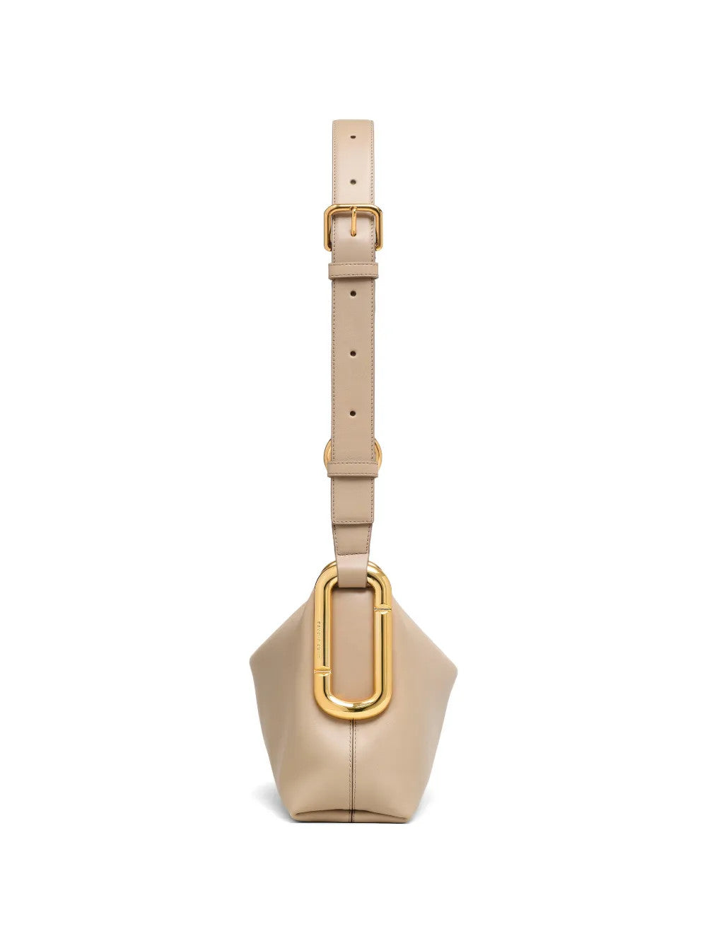 Tan bag, front view