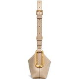 Tan bag, front view