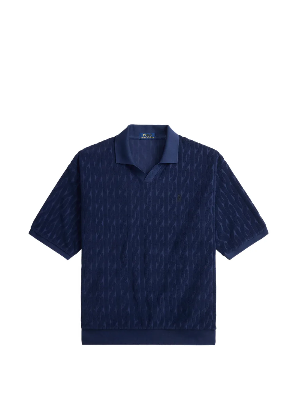 Blue shirt, front view