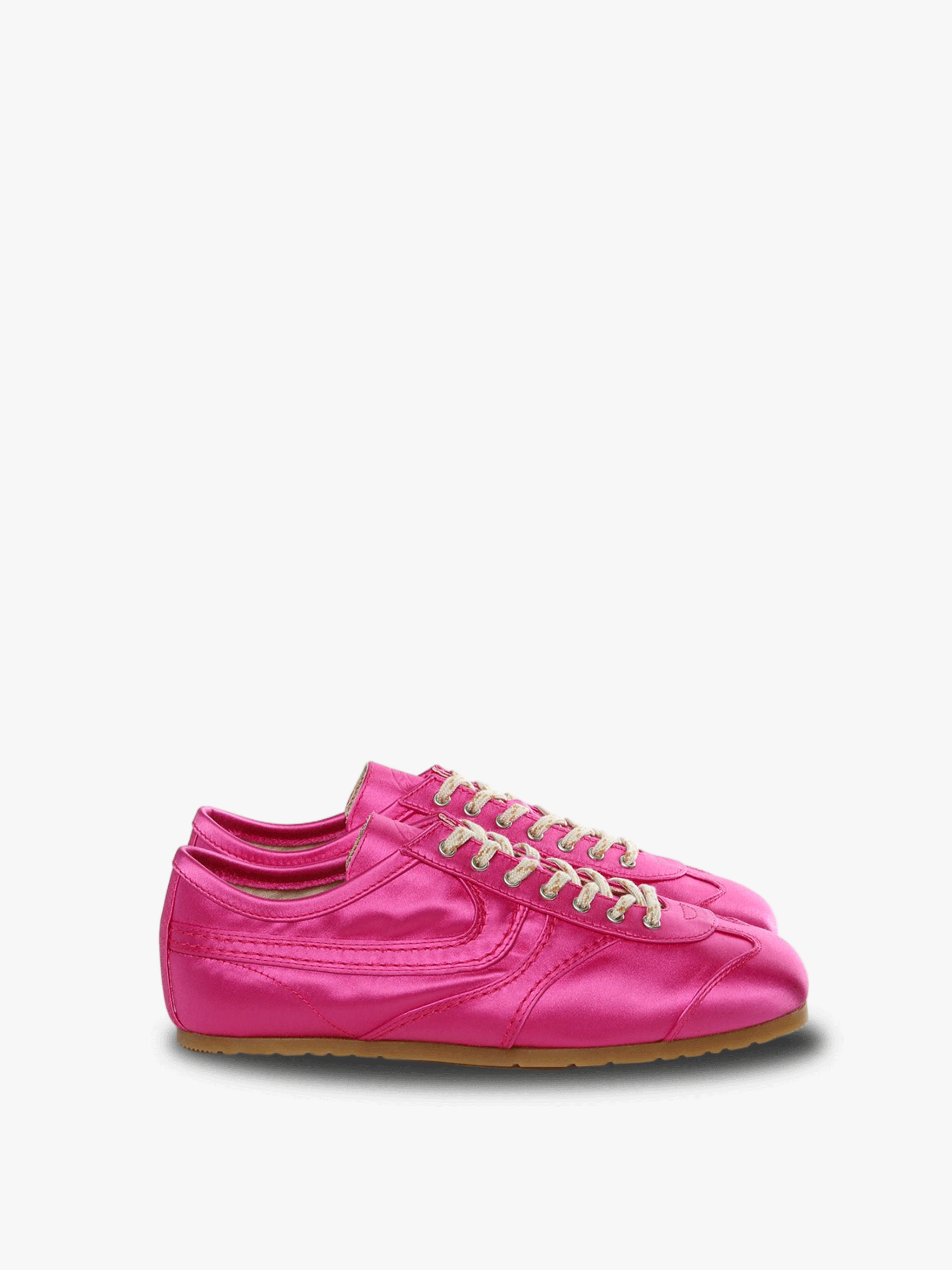 Red sneakers, front view