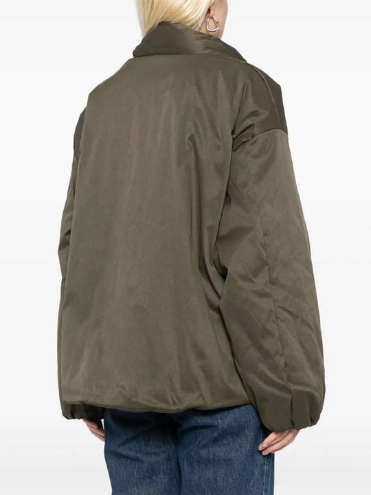 Green jacket, full body view