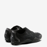 Black sneaker, back view