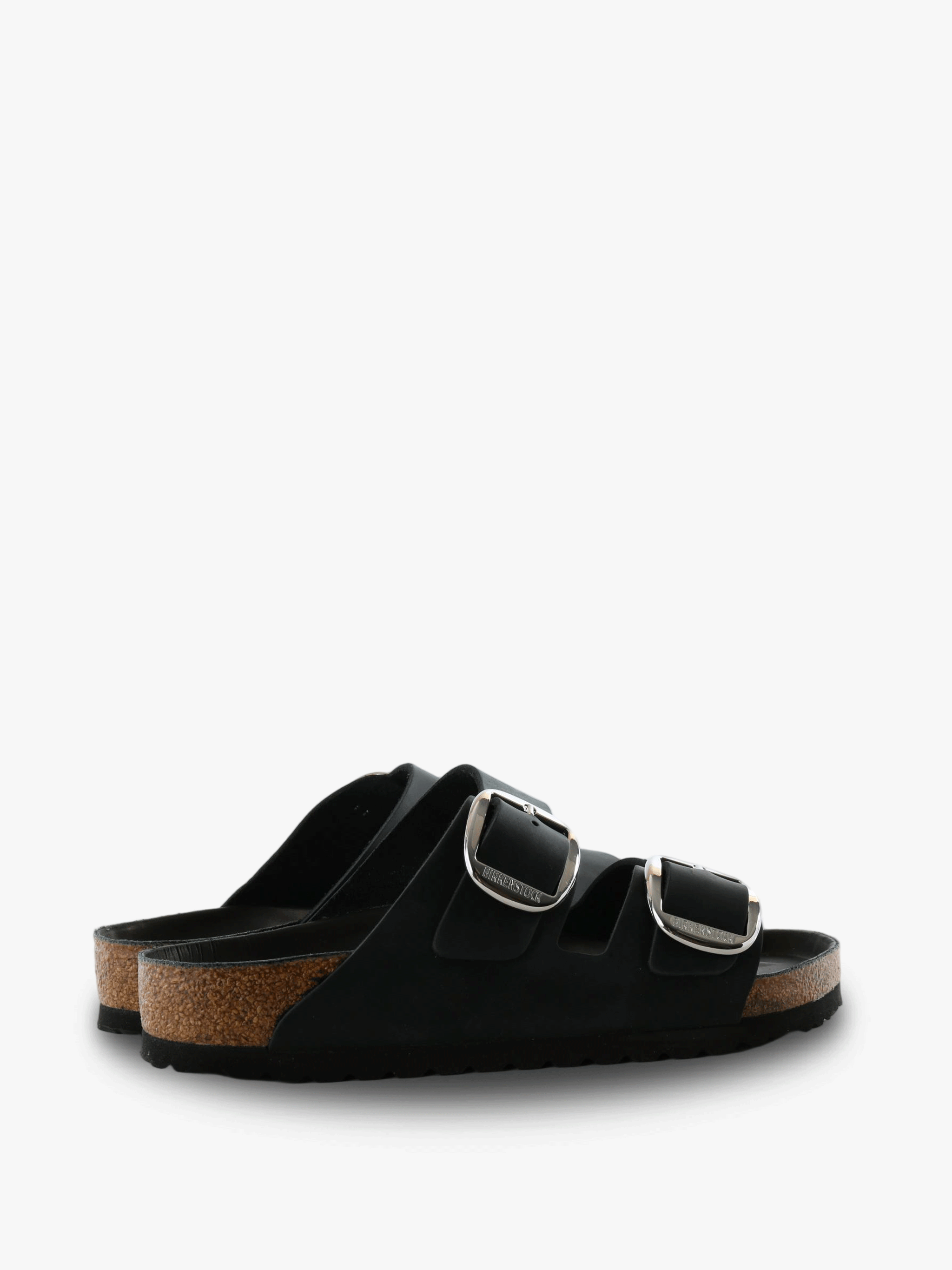 Black sandals, side view