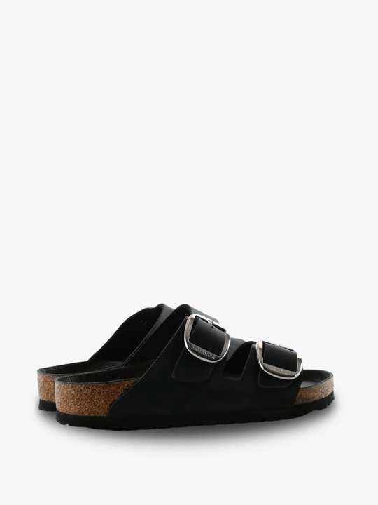 Black sandals, side view