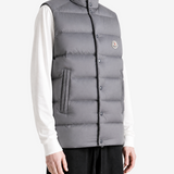 Grey jacket worn by a person, showing the jacket fit