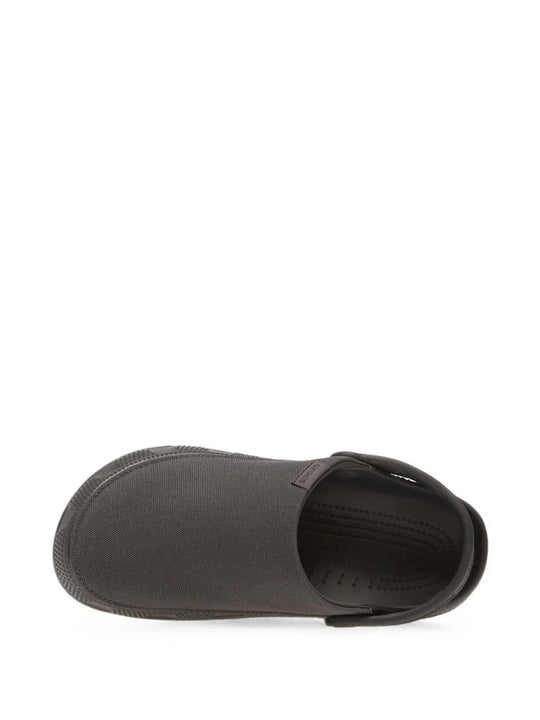 Black sandals, side view