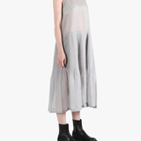 Gray skirt,full body view