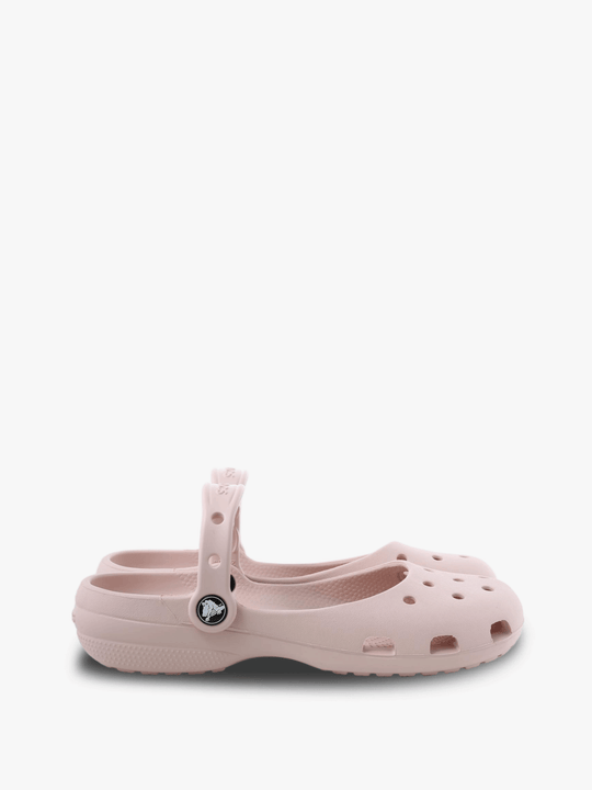 Pink shoes, front view