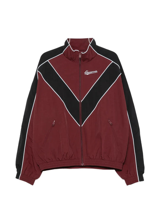 Burgundy jacket, front view