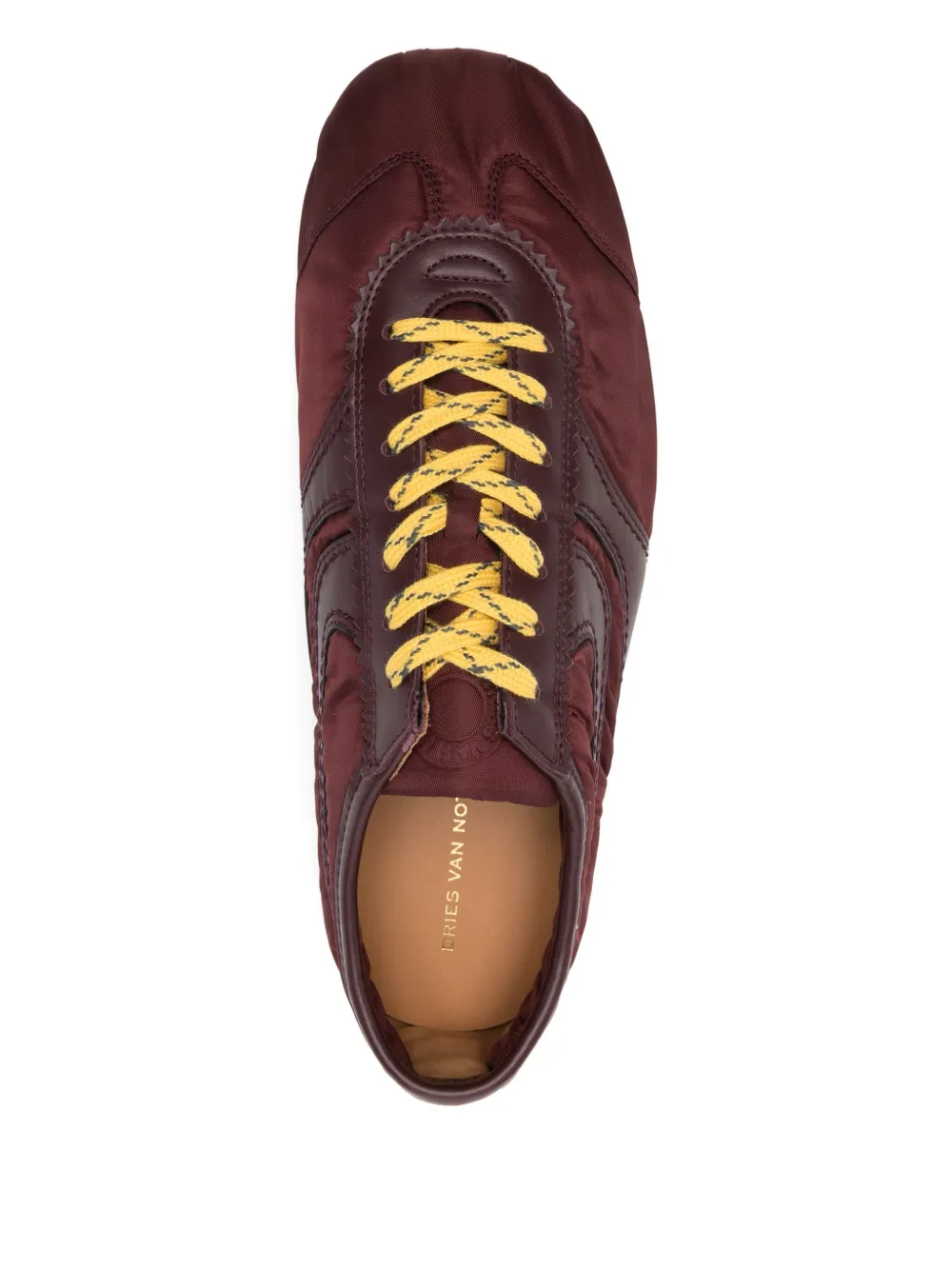 Brown sneakers,,front view