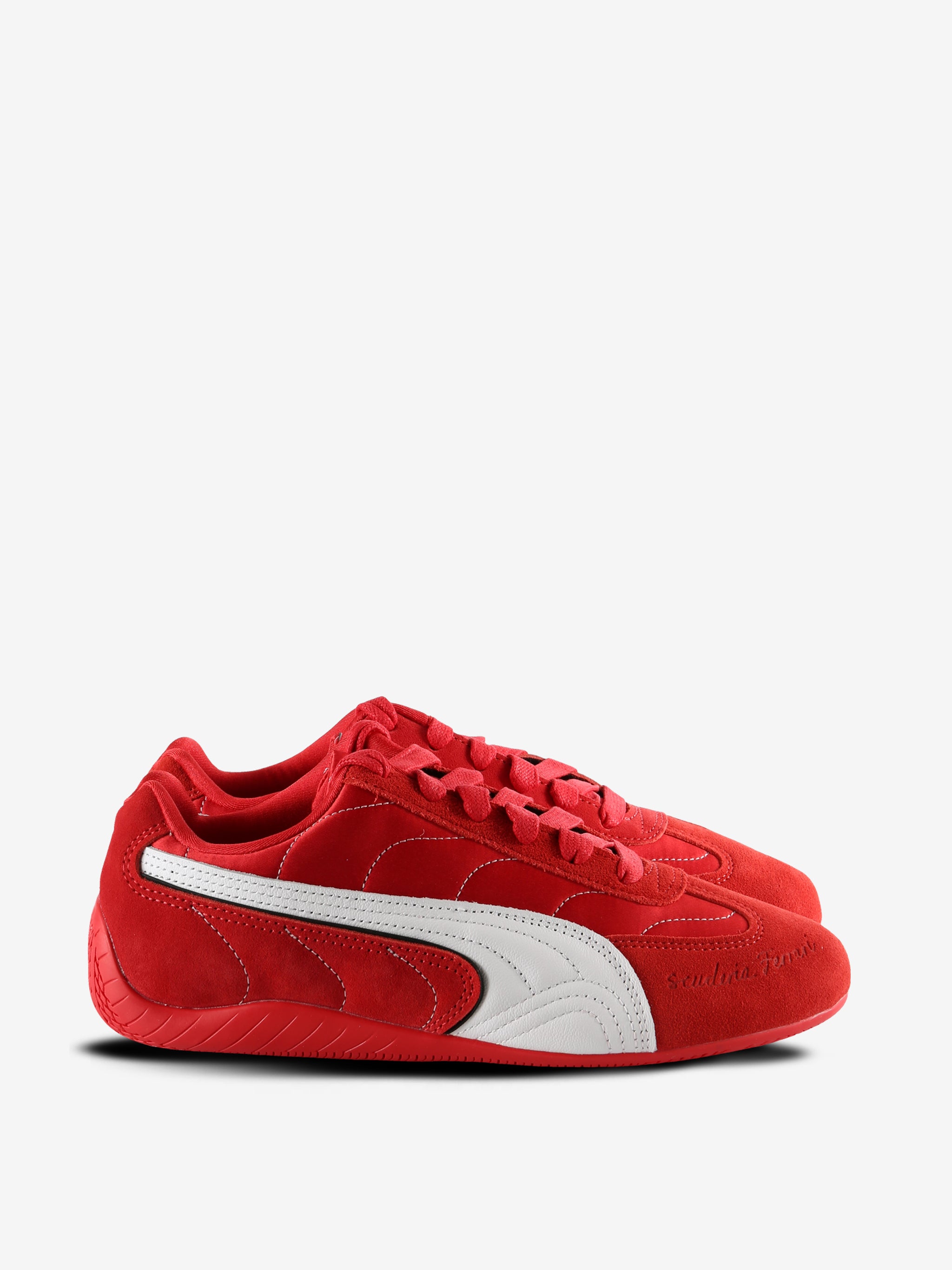 Red sneaker, side view