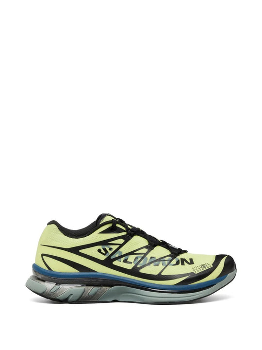 Yellow sneakers, front view