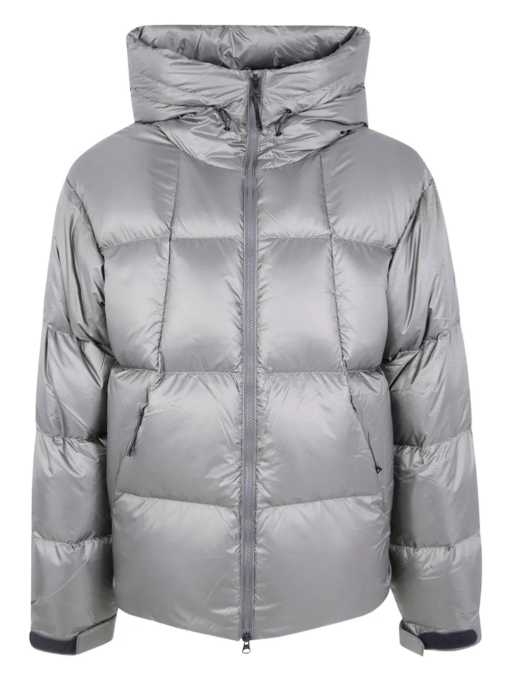 Grey parka, front view