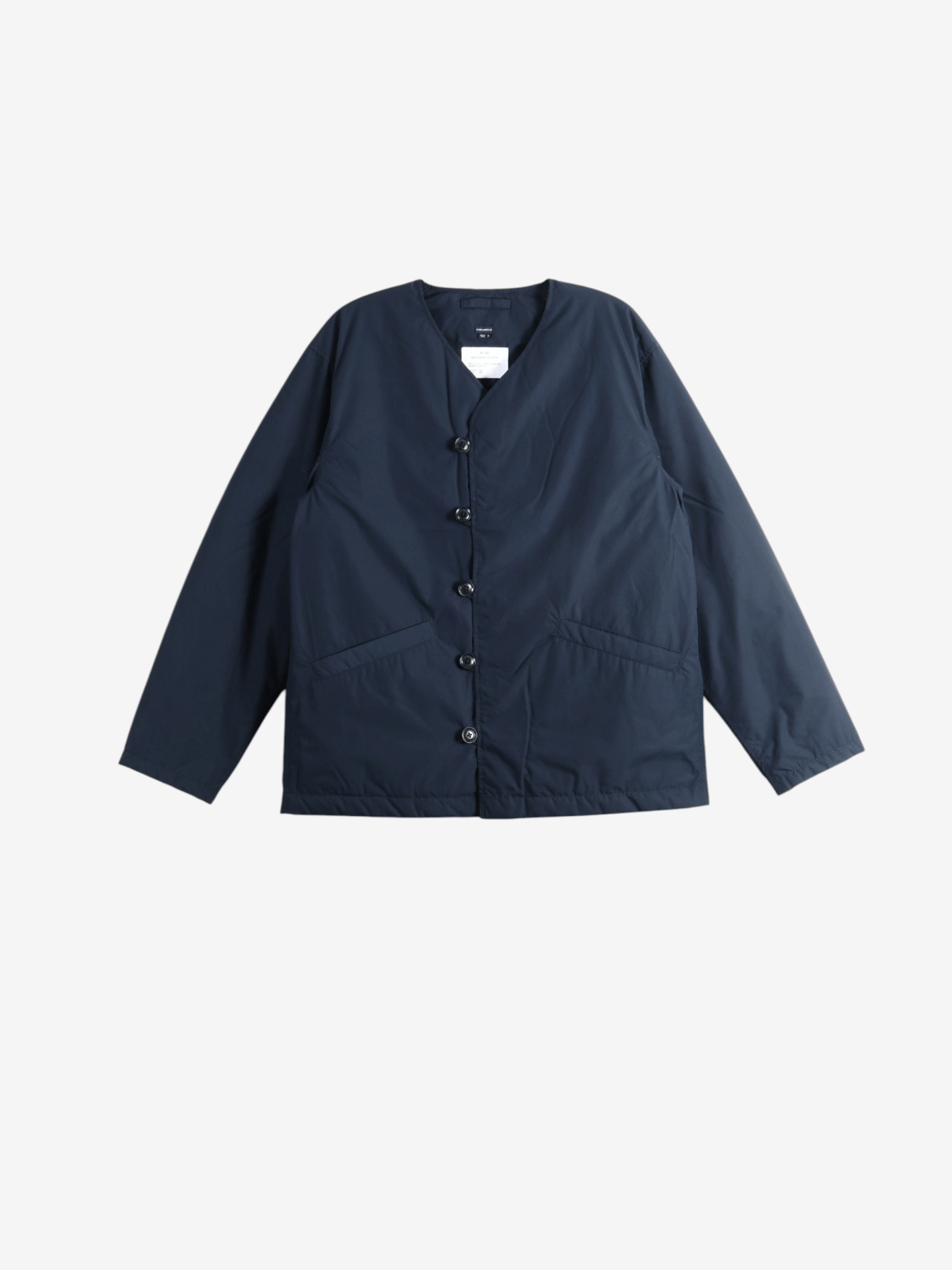 Navy knitwear, front view