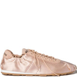 Pink sneakers, front view