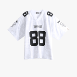 A BATHING APE - Men Solid Camo Multi Logo Relaxed Fit Football Jersey Tee