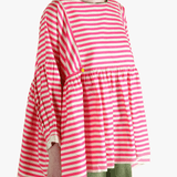 Red top worn by a person, showing the top's fit