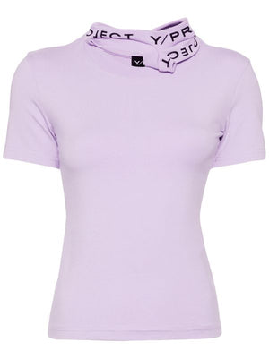Y/PROJECT Women Triple Collar Fitted T- Shirt