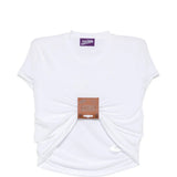 White t-shirt, front view