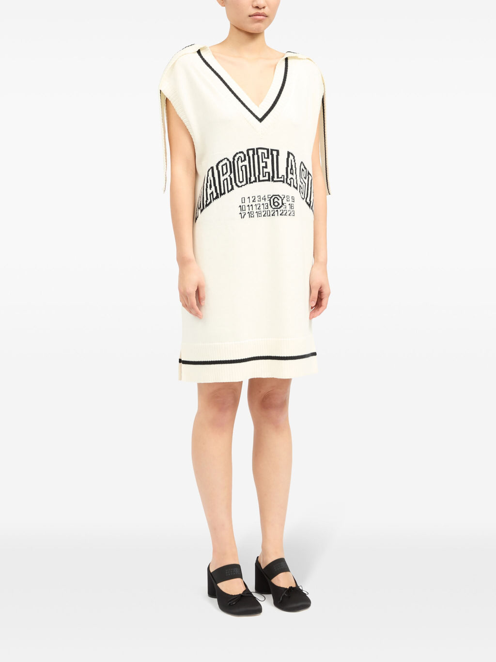 MM6 Maison Margiela - Women Varsity Jacquard Mini Dress