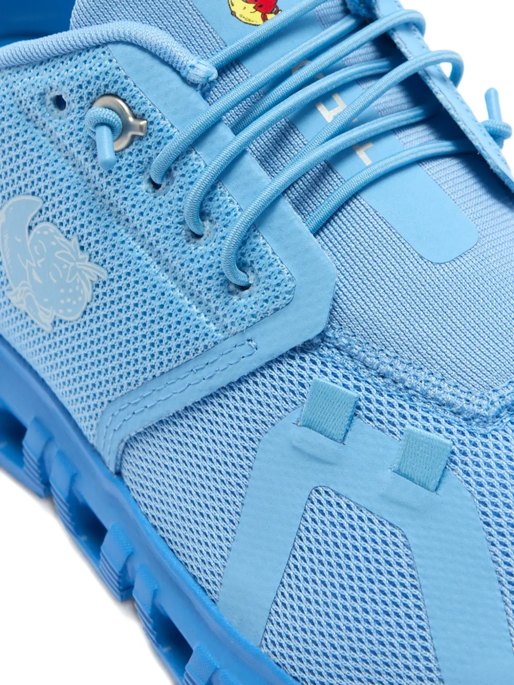 Blue sneaker,side view