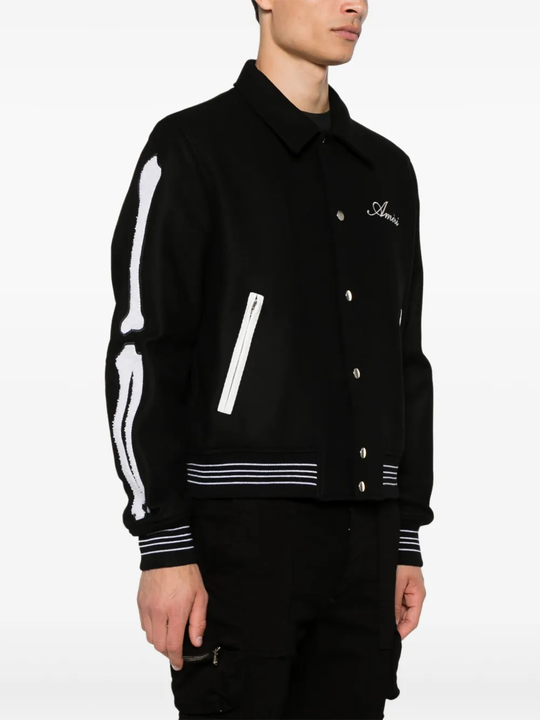 black  jacket warn a person,showing the jacket fit