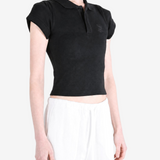 VETEMENTS - Women Front Sleeve Fitted Polo Shirt