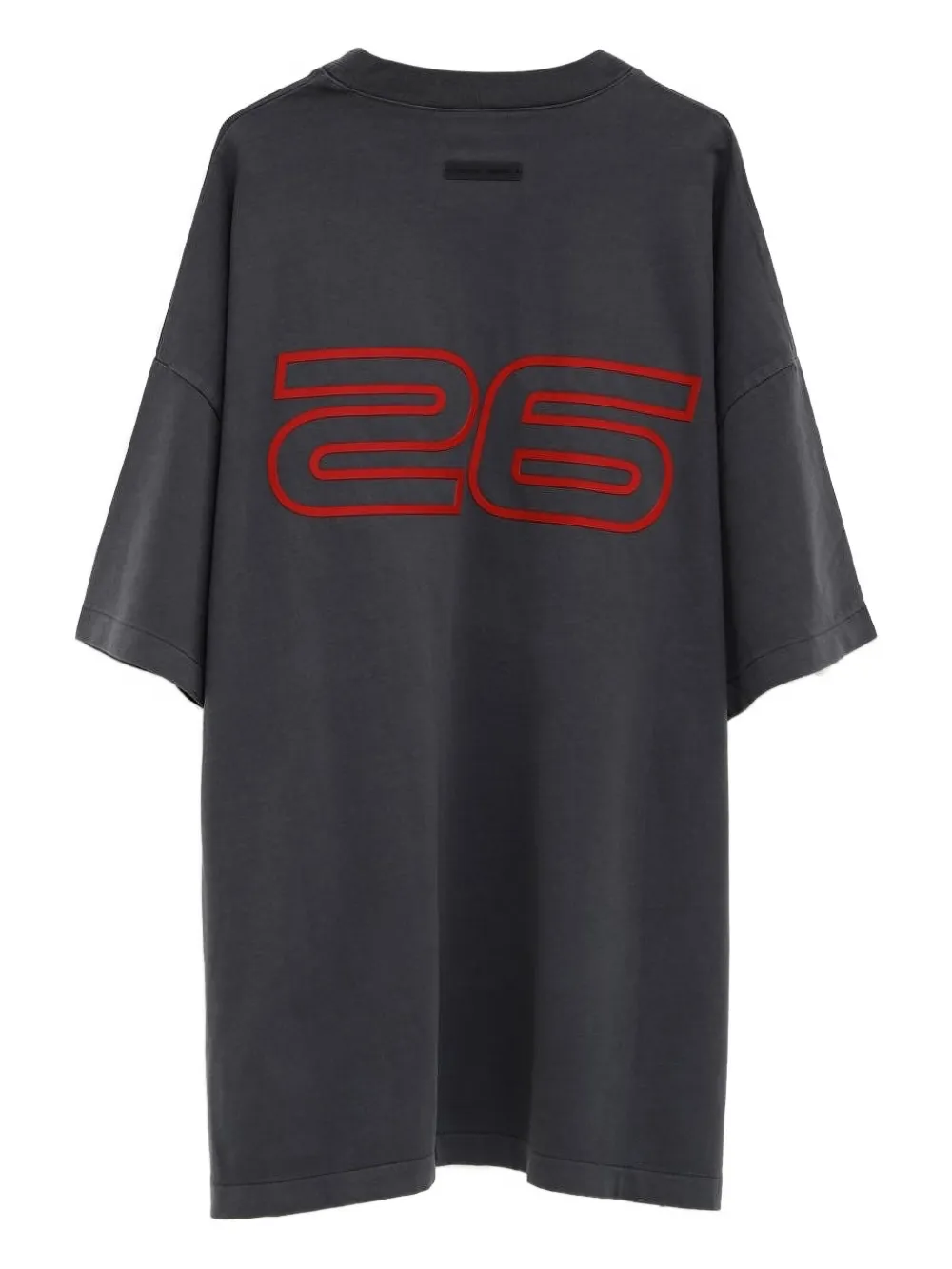 Grey t-shirt,back view