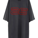 Grey t-shirt,back view