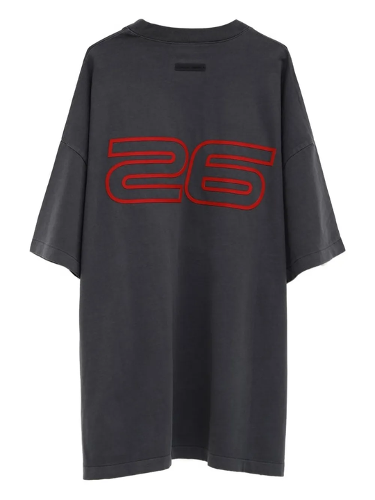 Grey t-shirt,back view