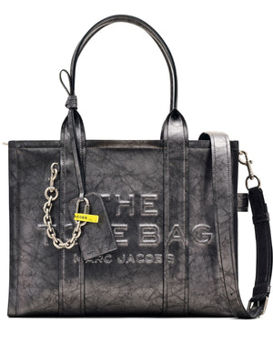 MARC JACOBS - Women The Large Metallic Distressed Leather Tote Bag