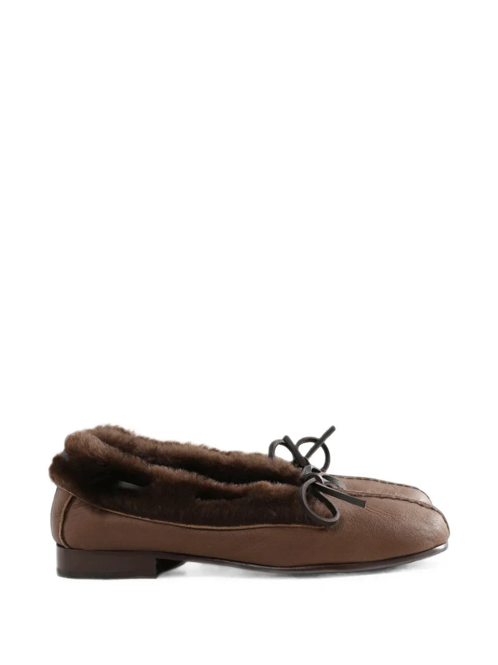 Brown shoes, front view