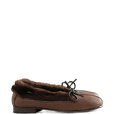 Brown shoes, front view