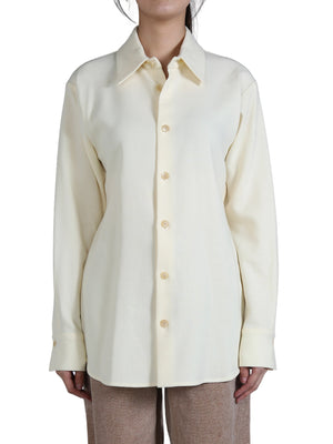 AURALEE - Women Tense Wool Double Cloth Shirt