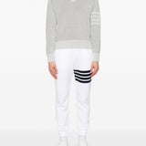 Grey knitwear, full body view