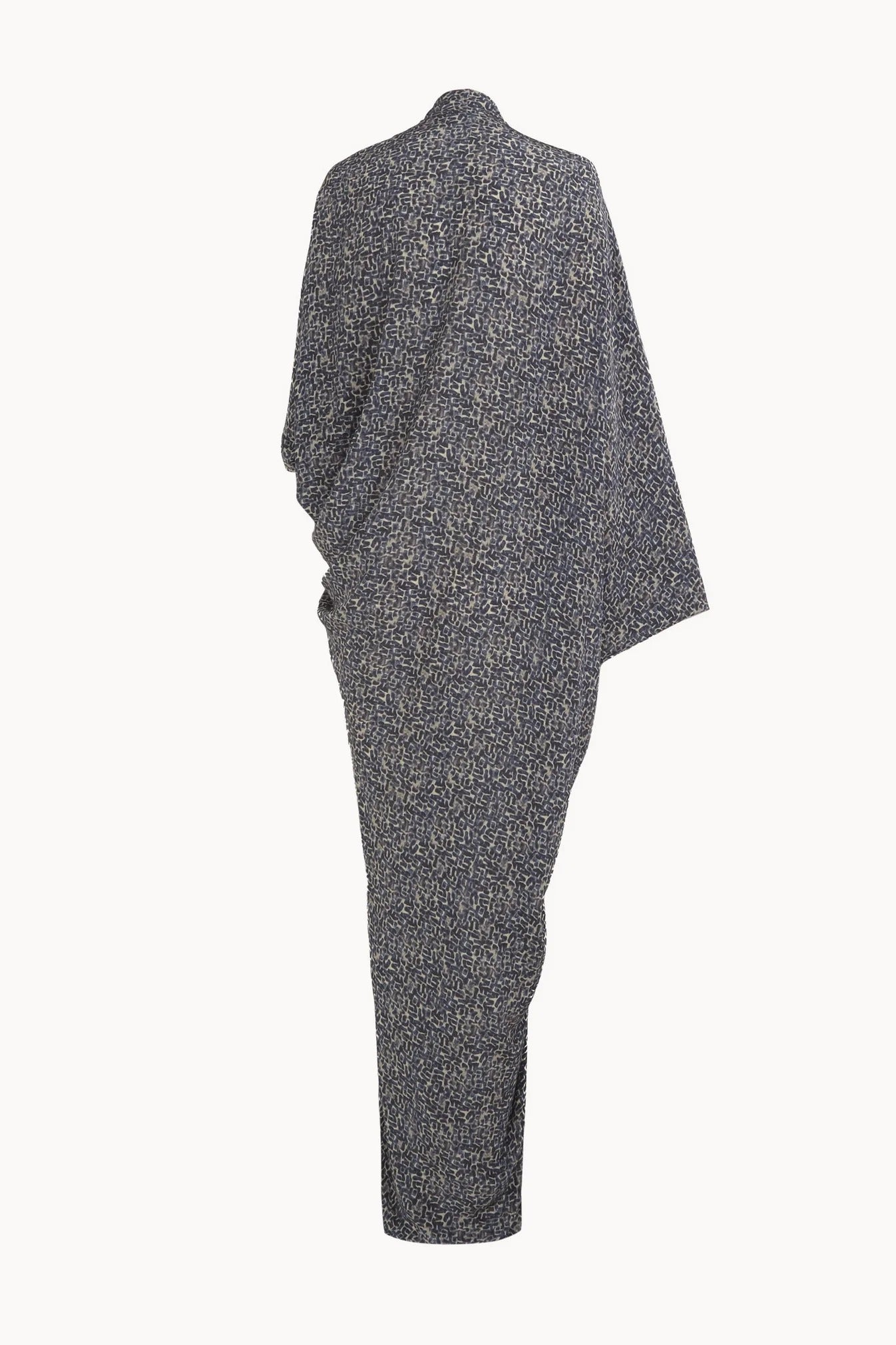 Navy dress, back view