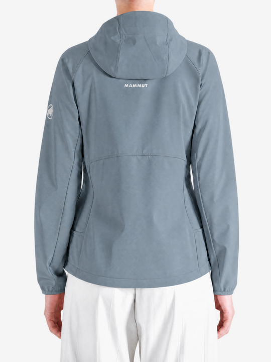 Grey jacket worn by a person, showing the jacket fit