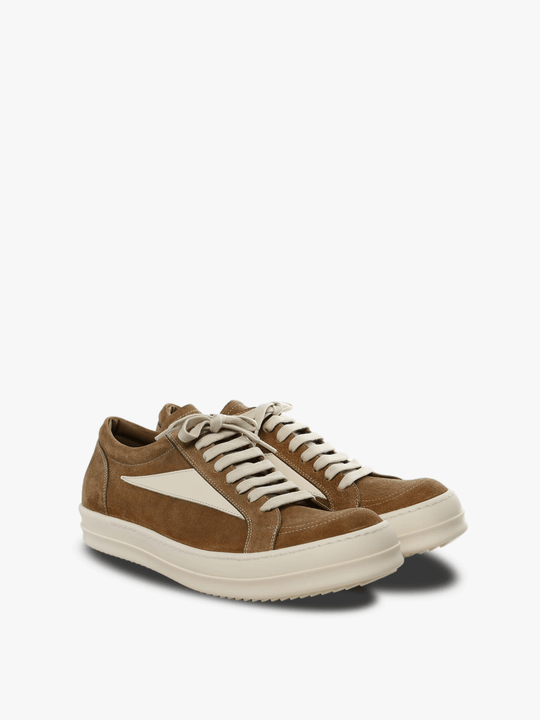 Brown sneakers, side view